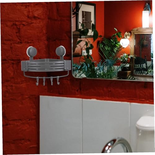 Cesta triangular doble capa para ducha ULTECHNOVO que ordena tu baño gris 8