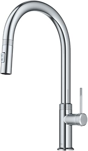 Miniatura 313 de Kraus KPF-2820MB OLETTO SOLA MANEJO DE COCINA DE COCINA DOWN DOWING, 17 PULGADA, NEGRO MATE Mate negro,Negro / acero inoxidable negro sin