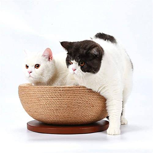 Panier griffoir chat en sisal pour protéger le canapé du salon