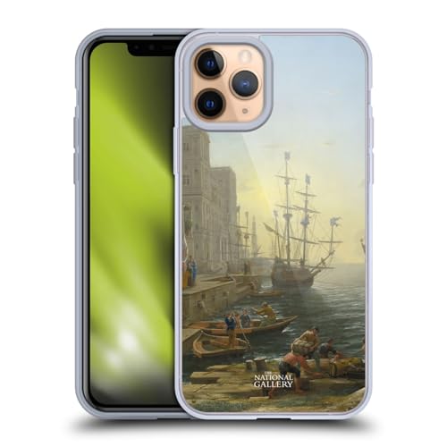 Head Case Designs Officially Licensed The National Gallery Seaport with The Embarkation of Saint Ursula Nature Gel Case [Military Grade Protection] Compatible with Apple iPhone 11 Pro