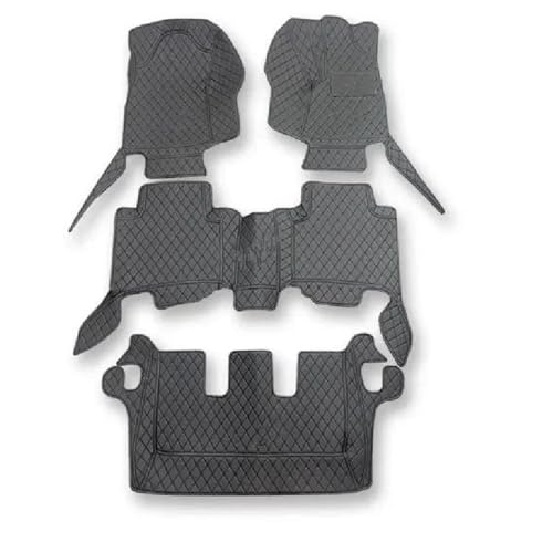 Tapis de sol pour Fortuner 2016-2024 7 places sur mesure noir et rouge