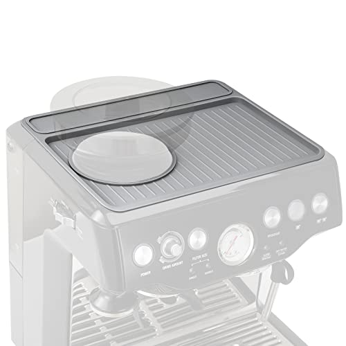 Nuovoware Silicone Coffee Machine Pad, Food-Grade Coffee Top Cover Mat Compatible With Breville 870/880 Coffee Machine, Waterproof Heat Resistant Non-Slip Silica Gel Pad Coffee Maker Accessory, Gray #TOP27