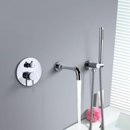 Ensemble de robinet de douche mural et mitigeur bain-douche avec robinet pivotant - 3