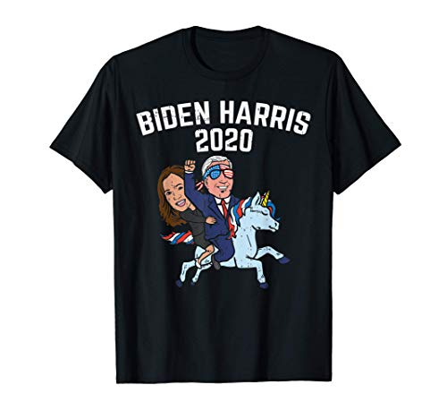 Biden Harris 2020 Unicorn Funny Joe Kamala Politics Democrat Maglietta