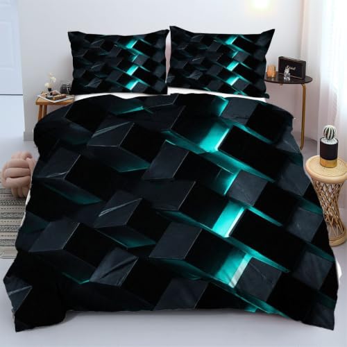 Housse de couette 240x260 bleue 3D pour sublimer votre chambre à coucher - 2
