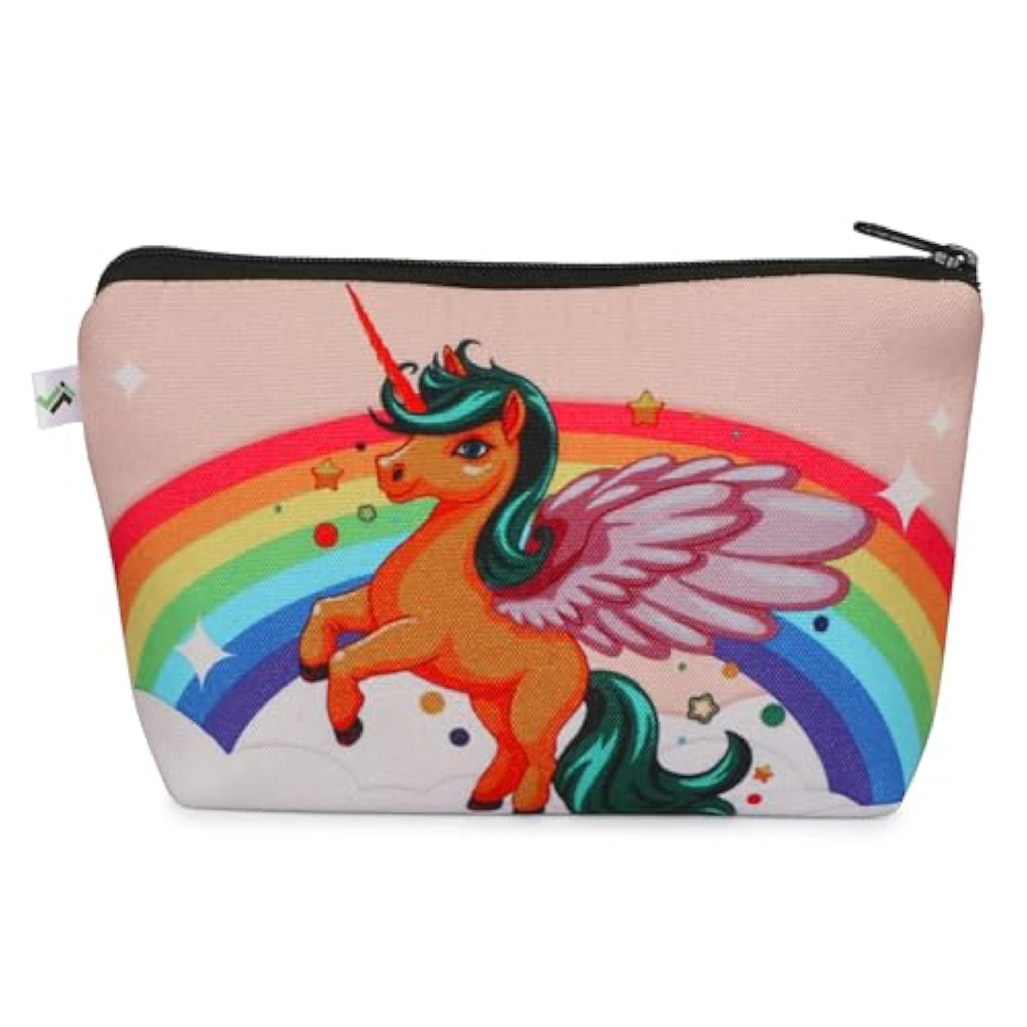 Unicorn Print Small Cosmetic Makeup Pouch for Women