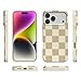 Casely iPhone 17 Pro Max Case | Fit Check | Neutral Checkerboard | Compatible with MagSafe | Classic Ultra Slim Design