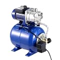 1.6 HP Shallow Well Pump with Pressure Tank, 1320 GPH, Water Jet Irrigation Pump, Automatic Pressure Switch, Stainless Steel, for Home, Farm, Garden & Yard, Blue