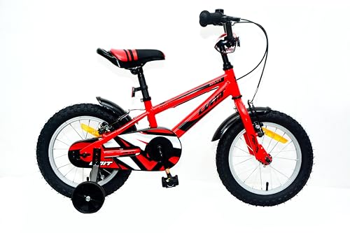 DEPORBIKES Bicicleta niño 4 6 años | Bicicleta 14 Pulgadas niño + Frenos V Break + Cuadro Acero Hi Ten | Diseño Resistente y Seguro para niños
