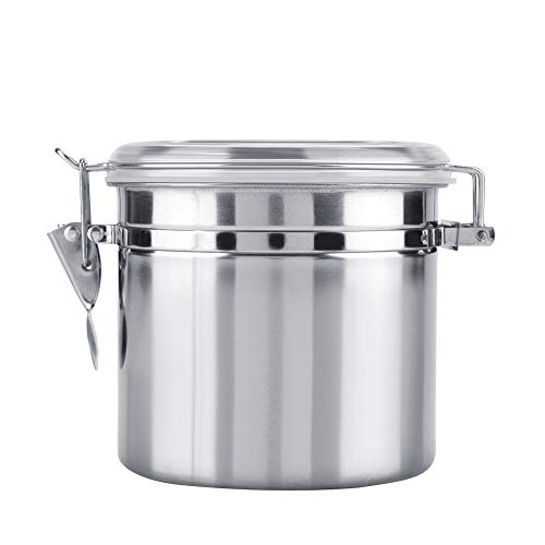 GOTOTOP Large Capacity Airtight Coffee Canister Stainless Steel Coffee Container Food Storage Canister for Bean Tea Or Sugar 27.05 oz-64.25oz(M)