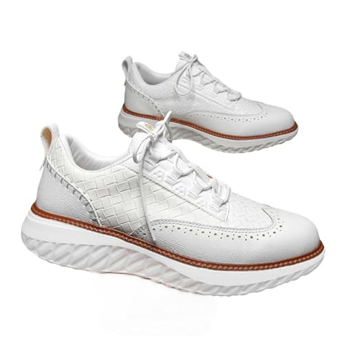 SywzX&xfybz Men's Lace up Loafers Shoes Soft Bottom Anti Slip Men Driving Shoes Breathable Lightweight Sneakers