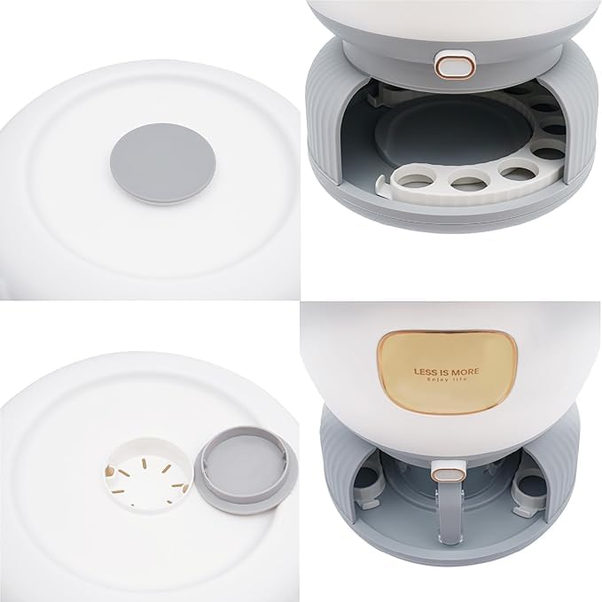 Image of 10 KG Storage Containers for Kitchen Clear food grade Rice Dispenser, Large Grain Container with Egg Storage Tray Measuring Cylinder Moisture Proof Household Cereal Dispenser Bucket for Kitchen white