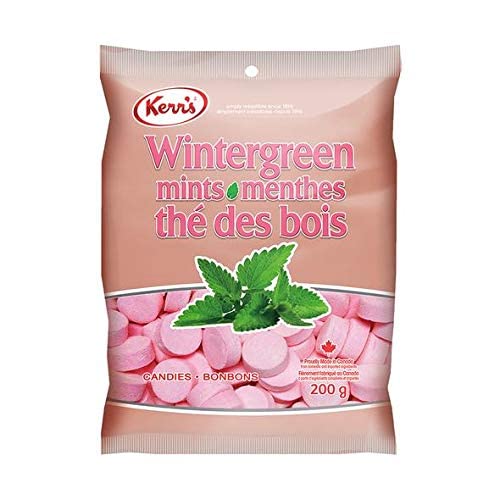 Kerr's Gluten Free Wintergreen Mints 200G/7.1 Oz. Single Bag (Imported From Canada) #TOP1