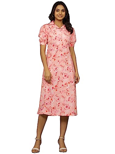 Image of Ravaiyaa - Attitude is everything Womens Soft Crepe Silk Casual Dress Summer Floral Printed Dress Ladies Tank Midi Sundress