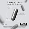 Organic Activated Charcoal Pills (120 Capsules) Activated Charcoal Derived From Coconut Shells Support Bloating & Detox 520mg Per Serving for Women & Men - Third Party Tested - Non GMO & USA Made