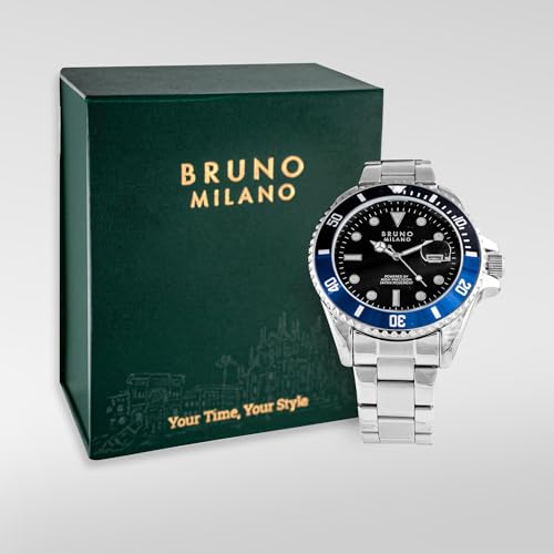 BRUNO MILANO Store BRUNO MILANO Men's Dual Tone Quartz Watch - Black - Image 5