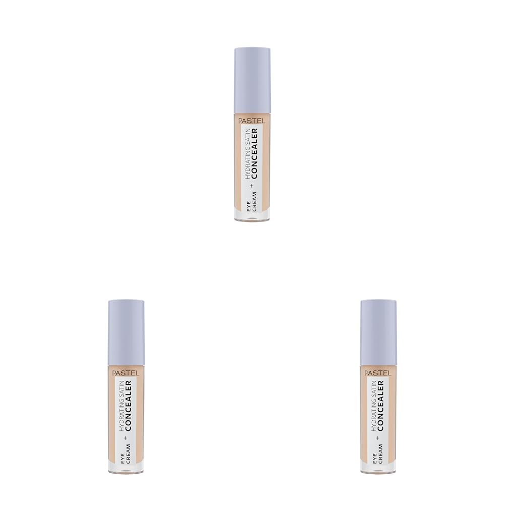 Pastel Eye Cream + Hydrating Satin Concealer - Göz Kremi + Göz Altı Kapatıcısı, 62 Ivory, 4,3 ml (3 paketi)