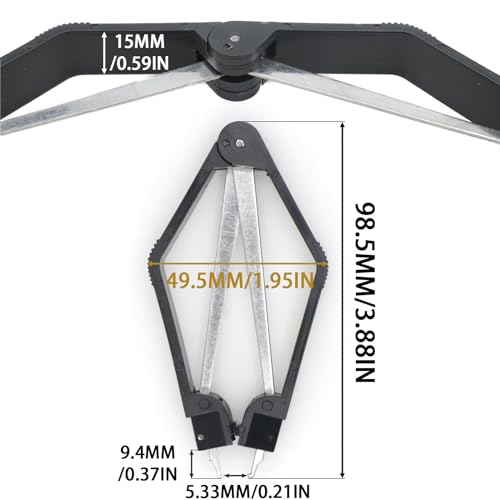 Image of 2Pcs Stainless Steel PLCC IC Chip Extractor, Motherboard Circuit Board Component Puller, Efficient Chip Extraction Tool for Circuit Repair