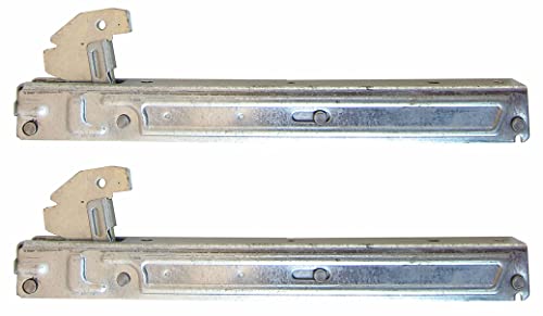 Kit 2 Cerniere Con Portarulli Per Forno Electrolux, Rex, Aeg, Zanussi - 160x20 Mm Per Porte A Triplo Vetro