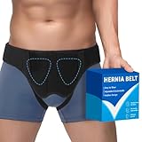 Tovrinala Hernia Belt for Men & Women - Single/Double Inguinal, Comfortable Groin Hernia Support Truss, Pain Relief Recovery Adjustable Strap with 2 Removable Compression Pads, S