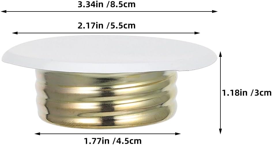 Gadpiparty 6pcs Fire Sprinkler Covers White Iron Concealed Plate for Ceiling and Wall Use Sprinkler Head Protector for Residential and Commercial Safety