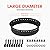 Fire Pit Ring 40 inch Outer/36 inch Inner Smokeless Fire Ring for Outside Fire Pit, Heavy Duty Metal Round Fire Pit Insert DIY Campfire Ring Above or In-Ground