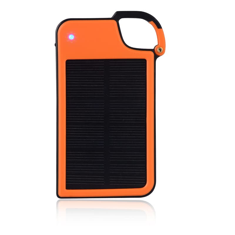 Clip-on Tag Along Solar Charger for Your Smartphone, Orange