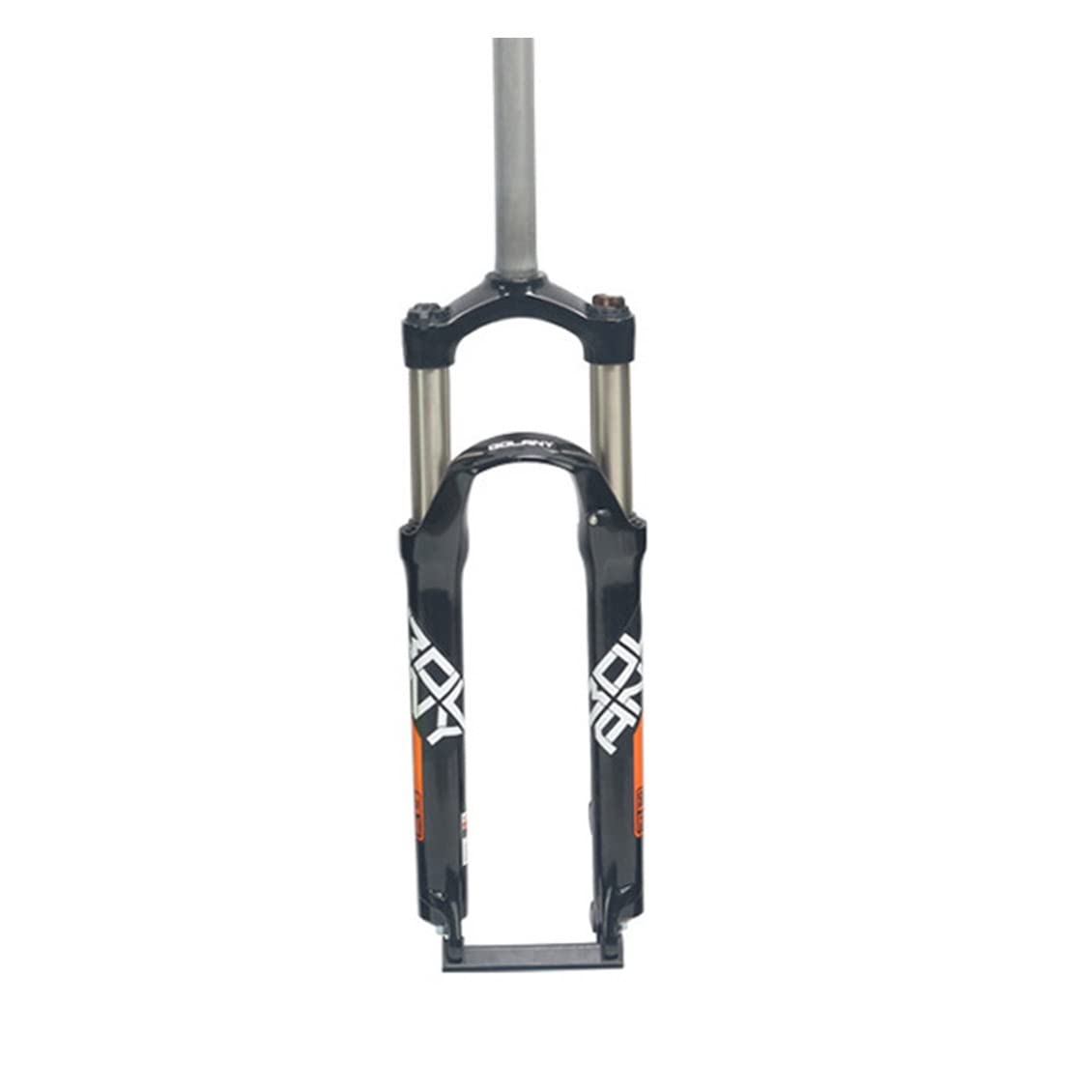 SHKJ MTB-Gabeln Mountainbike-Federgabel 24 Zoll QR 9mm MTB-Luftfedergabel, Federweg 100 mm Zugstufeneinstellung Gerades Rohr Manueller Lockout (Color : Black1, Size : 24inch) Sport & Freizeit
