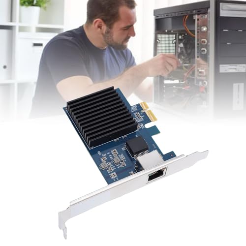 Tarjeta de Red PCIe Zunate 10Gb NIC, Adaptador Ethernet RJ45 PCI Express Gen4 X1 a 10 Gigabit LAN con Chipset RTL8127, Soporta NBASE T, PXE, VLAN y Jumbo Frame para Escritorio miniatura 2