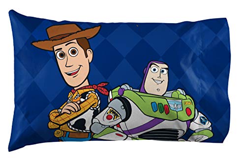 Image of Jay Franco Kids Sheet Set with Fitted, Flat Sheets & Pillow Cover - Ultra-Soft Bedding with Pillowcase for Room Decor, White - Toy Story, 4 Piece Full
