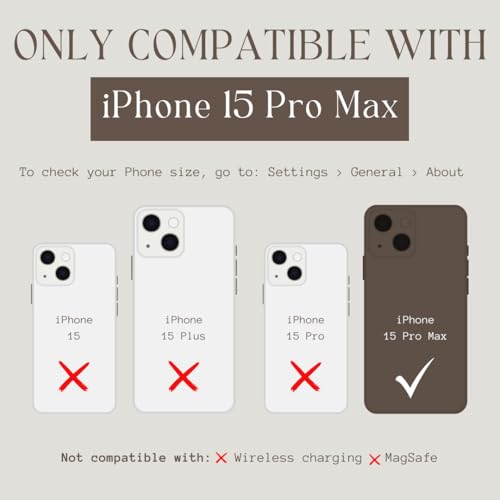 Walli Cases Wallet Phone Case for iPhone 15 Pro Max, Card Holder Kickstand by Walli - Used condition - Image 7