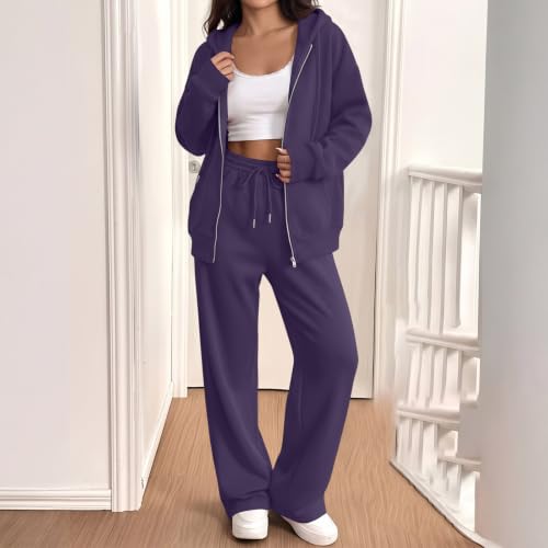 SdGgsgv Sweat Sets Women Zip Up Jacket Joggers Pants Workout Track Suits - image 6