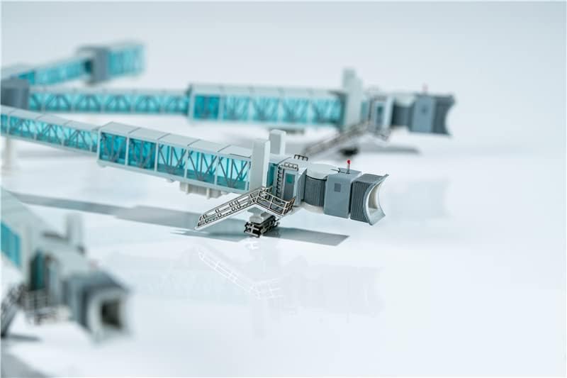 Miniatura 9 de JC Wings Three-Channel Air Passenger Bridge for A380 Blue 1400 ABS Accessories Pre-Built Model