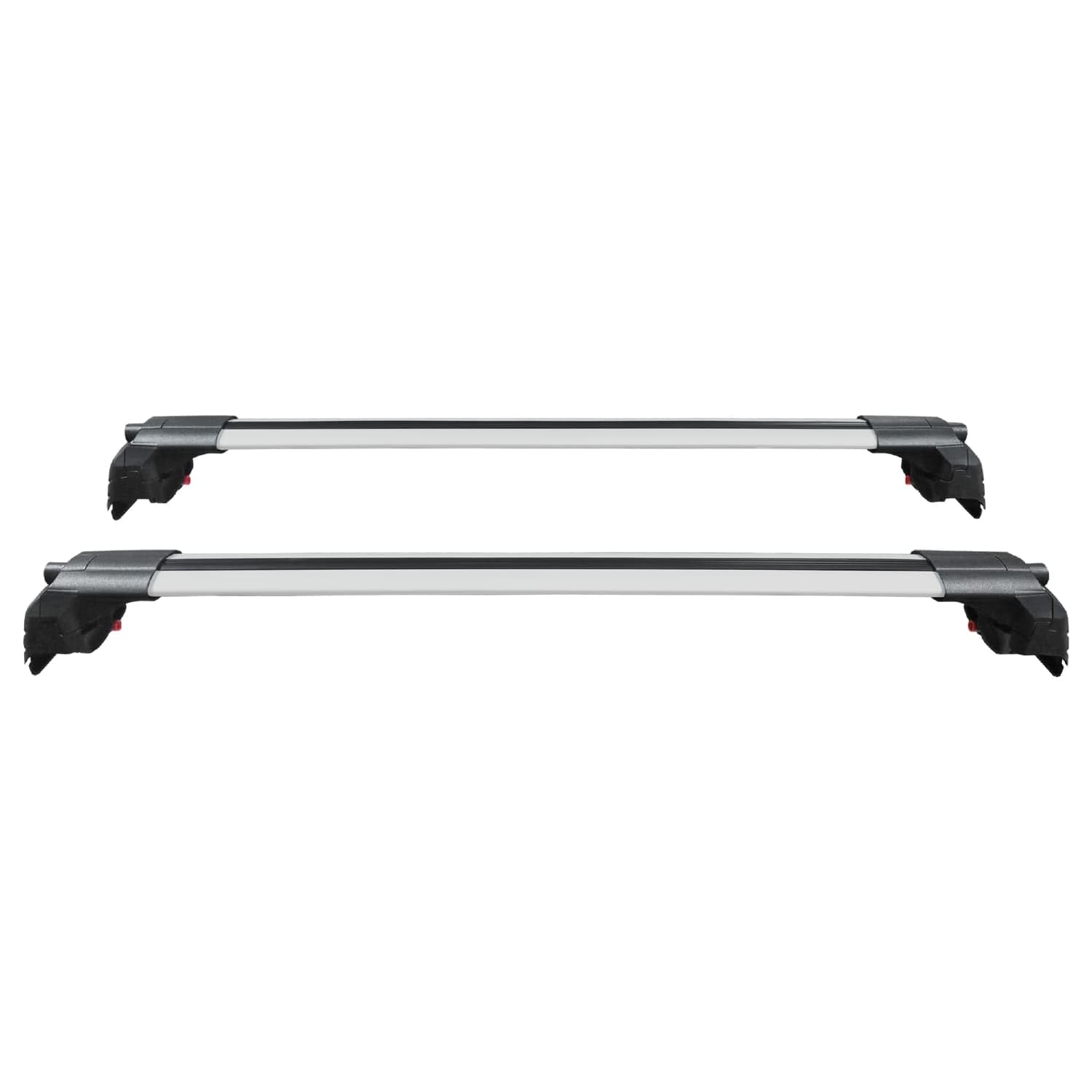 MDAK Compatible with Mitsubishi Outlander 3 2013-2018 ACE-2 Car Roof Rack Cross Bar Grey Aluminium 2 Bars