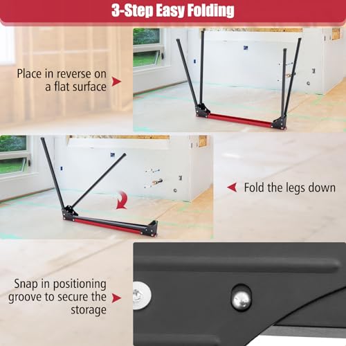 Goplus Heavy-Duty Folding Sawhorse