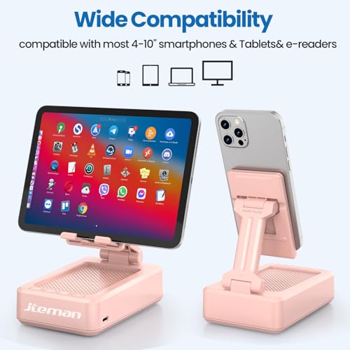 Image of JTEMAN Bluetooth Speaker with Cell Phone Stand,Gifts for Men Tech Gadgets