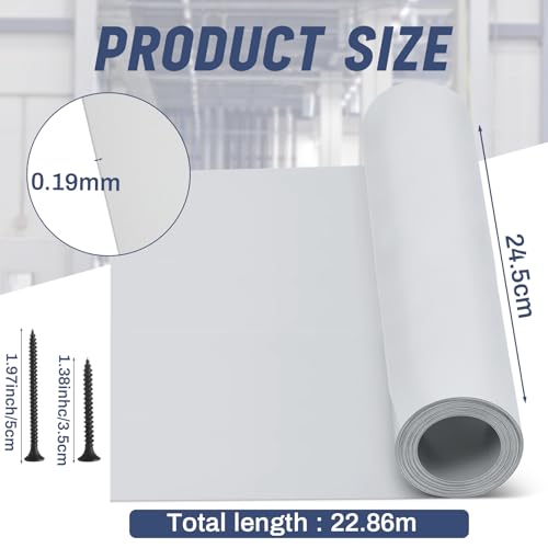 Image of Yaocom White Aluminum Flashing Roll 10inch x 75ft
