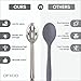 Perforated Stainless Steel Spoon - Serving Slotted Spoons for Restaurant - Large Metal Commercial Tablespoon for Cooking (6)