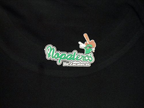 Nopaleros Baseball Camiseta Slim Fit para Hombre de Zacatecas (2X-Large) Negra miniatura 5
