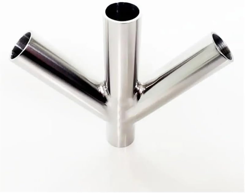 45mm 1.75" Pipe OD Butt Welding Oblique Y-Shaped 4 Way SUS 304 Stainless Fitting Spliter Homebrew Beer Wine