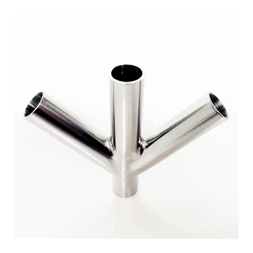 Rvblrdse One Color 45Mm 1.75" Pipe Od Butt Welding Oblique Y-Shaped 4 Way Sus 304 Stainless Fitting Spliter Beer Wine