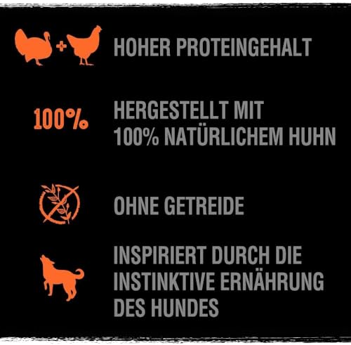 CRAVE Hund Schale Pastete mit Huhn und Truthahn 3 x 7 x 150g
