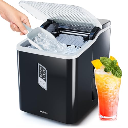 Pro Breeze® Ice Maker Machine, Large Countertop Ice Cube Maker wi...