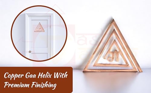 Image of Gam (गं) Copper Helix for Vastu | 4 Inch | Pack of 3 | South East Vastu Remedy | Main Door Entrance | Bedroom | Toilet | Helix Vastu Dosh Remedies Products