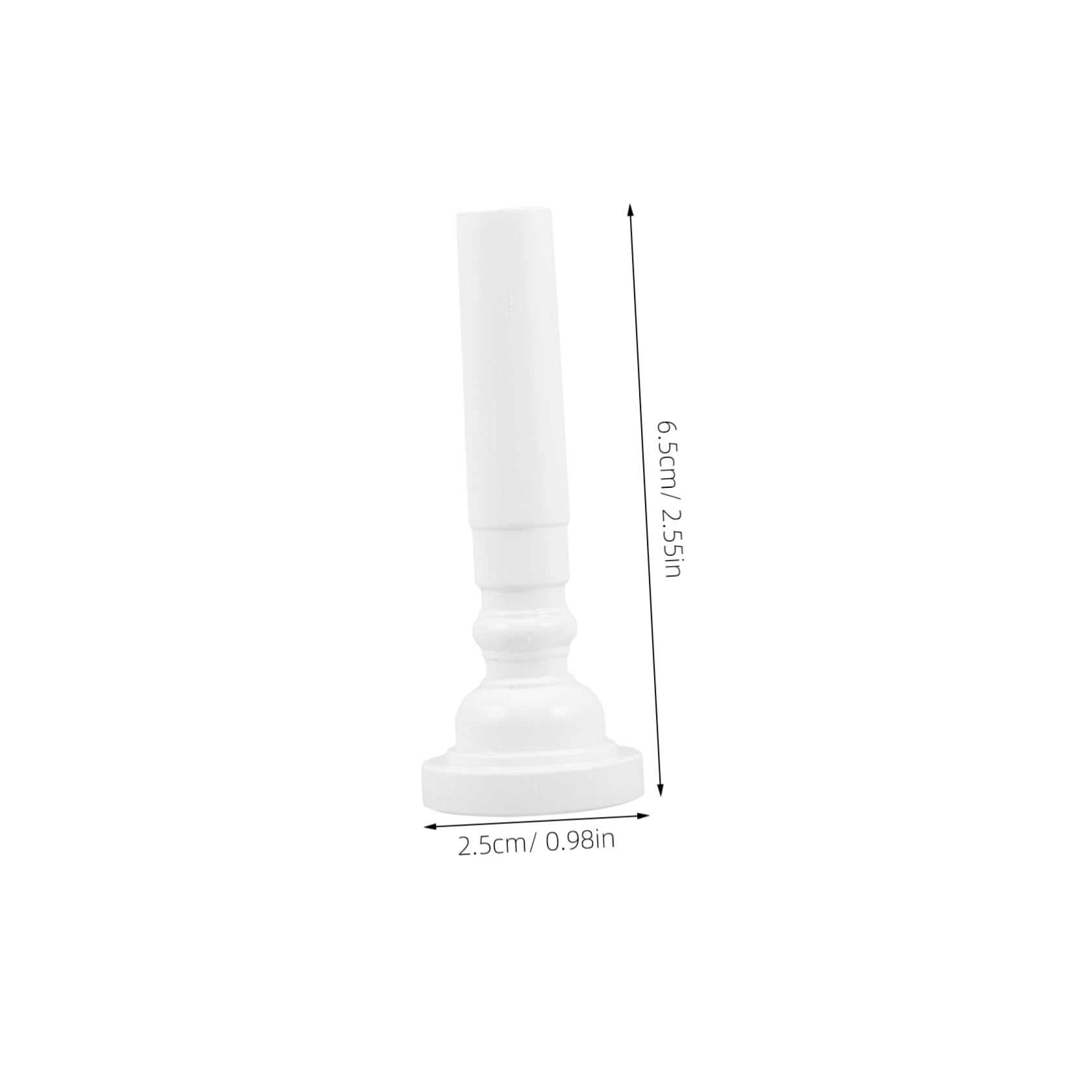 BESPORTBLE Youth Trumpet Mouthpiece Elegant White Finish Portable Design for Beginners Comfortable Playing Experience for Young Musicians for Players