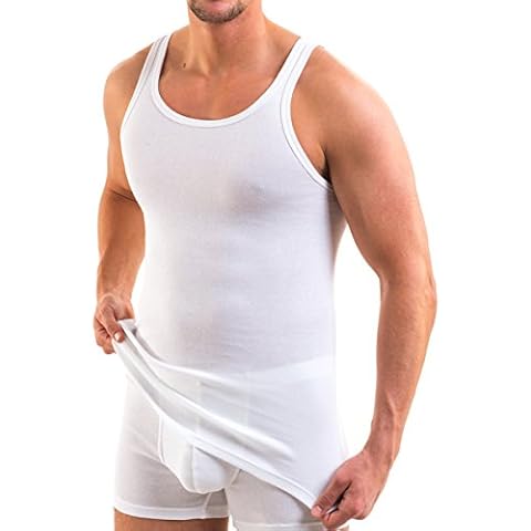 HERMKO 16000 3er Pack Herren Unterhemd aus weicher Baumwolle/Modal Cover