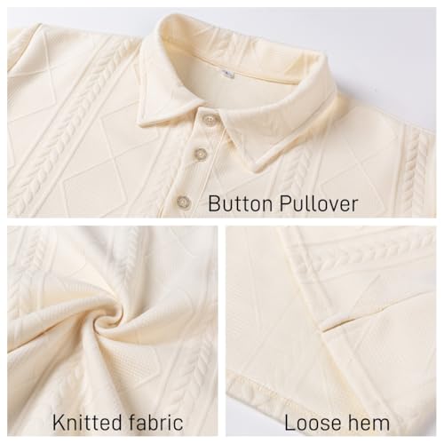 Men's Lapel Sweaters for Men Long Sleeve Knitted Button Pullover Warm Fashion Sweatshirts4