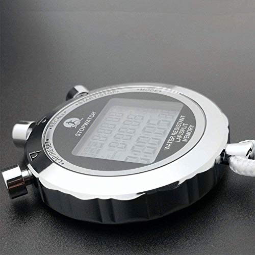 Rolilink Stopwatch, Metal Stop Watch 10 Lap Memory Stopwatch Timer, Countdown Timer Stopwatch for Sports, Competitions, Games