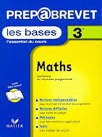 Prépabrevet, les bases : Mathématiques, 3e 2218731827 Book Cover