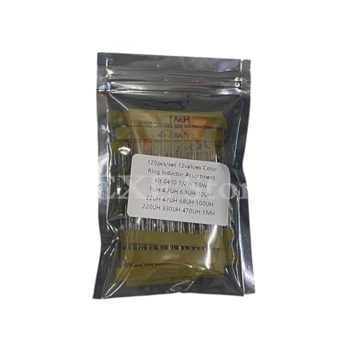 120pcs/set 12values Color Ring Inductor Assortment Kit 0410 1/2W 0.5W Inductors 1UH~1MH 4.7UH 22UH 47UH 68UH 100UH 220UH DIY KIT